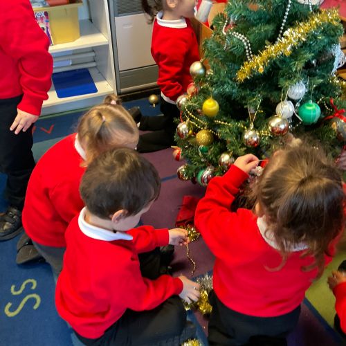 Decorating Our Christmas Tree